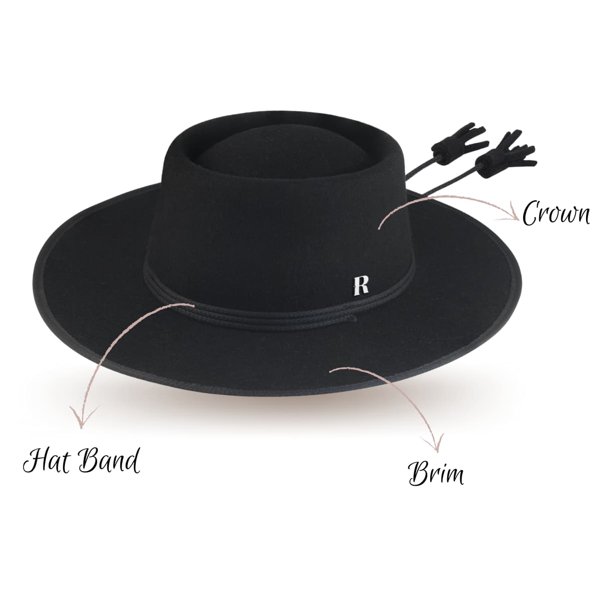 Black Billy Hat by Raceu Hats